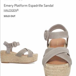 Emery Platform Espadrille Sandal by Halogen